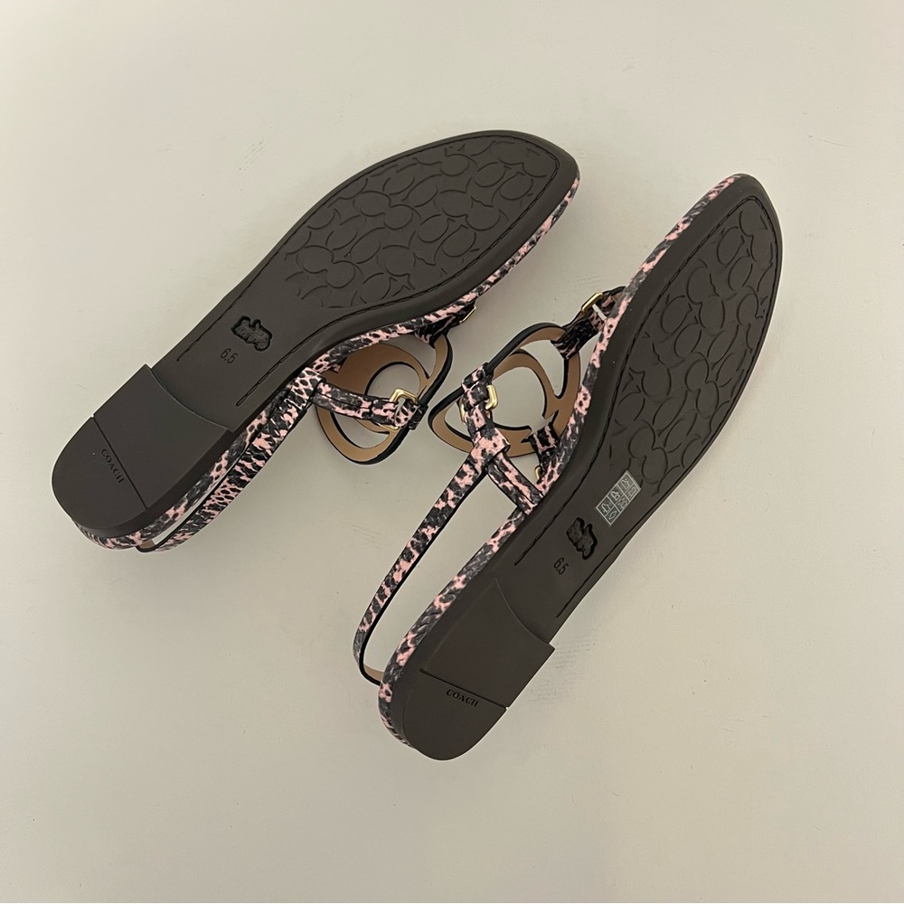 Coach Women's Jeri Leather Sandals Shoes, New In Box - Size 6.5 - Reemoly - Picture 10 of 11